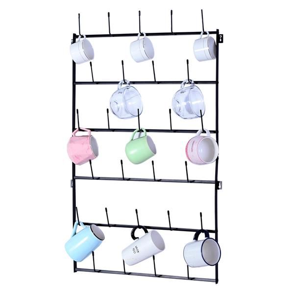 wall mounted home storage rack mug hooks multifunctional cup holder storage shelf with 6-tier display organizer
wall mounted home storage rack mug hooks multifunctional cup holder storage shelf with 6-tier display organizer