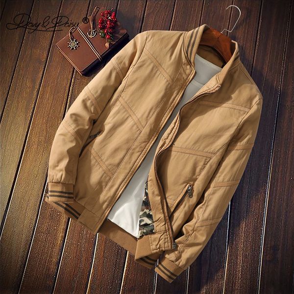 men's jackets davydaisy men solid cotton jacket stand collar autumn warm slim fit casual outwear brand coats for dct-319, Black;brown
men's jackets davydaisy men solid cotton jacket stand collar autumn warm slim fit casual outwear brand coats for dct-319, Black;brown