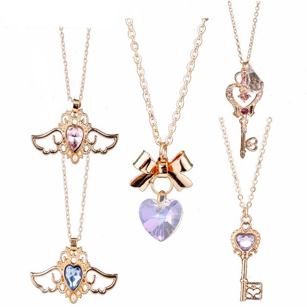 mqchun anime sailor moon heart key necklace pendant gold chain fashion necklaces for women statement kids jewelry dropshipping, Silver
mqchun anime sailor moon heart key necklace pendant gold chain fashion necklaces for women statement kids jewelry dropshipping, Silver