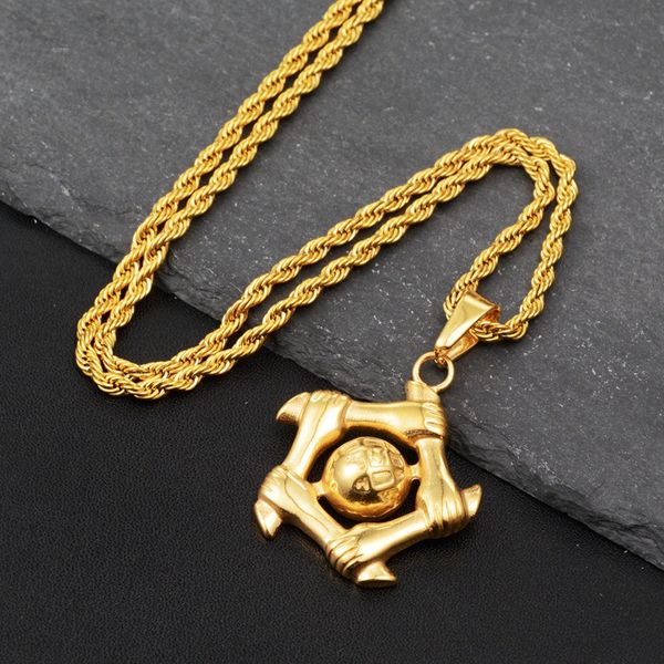 crystal alloy football pendant necklace for men gold color arm shape pendants necklaces link chain hiphop, Silver
crystal alloy football pendant necklace for men gold color arm shape pendants necklaces link chain hiphop, Silver