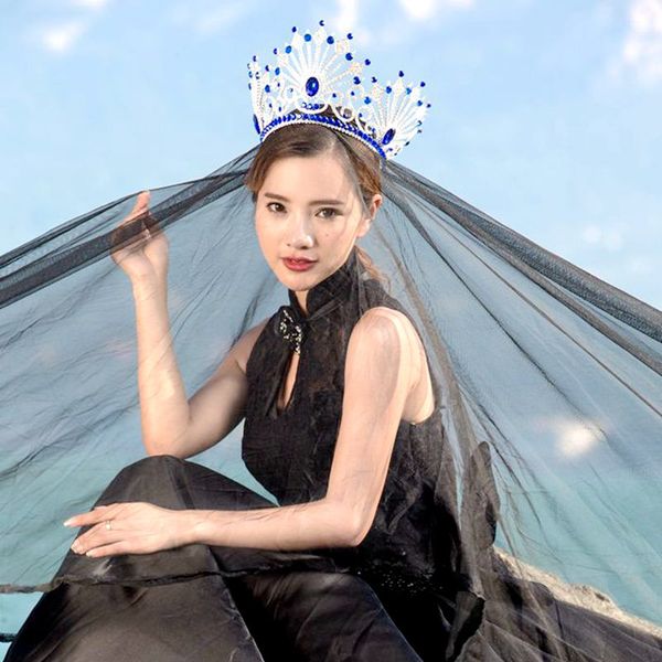 bridal tiara european and american fashion beauty pageant awards grand crown stage show studio crown hair accessories, Golden;silver
bridal tiara european and american fashion beauty pageant awards grand crown stage show studio crown hair accessories, Golden;silver