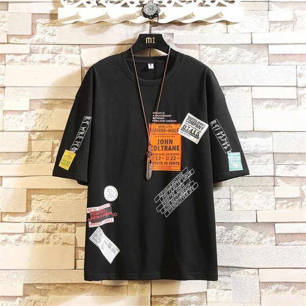 men's t-shirts summer 2020 patchwork short sleeve t-shirt for men streetwear cotton t-shirt male tees man tshirt clothes, White;black
men's t-shirts summer 2020 patchwork short sleeve t-shirt for men streetwear cotton t-shirt male tees man tshirt clothes, White;black