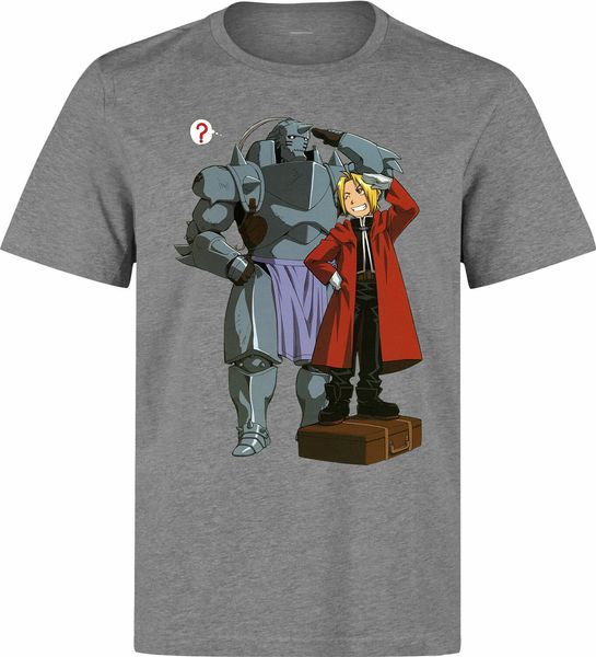 fullmetal alchemist edward and alphonse anime manga grey t shirt men women new funny tee shirt
fullmetal alchemist edward and alphonse anime manga grey t shirt men women new funny tee shirt