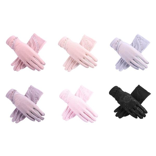 five fingers gloves driving anti-slip lace sunscreen touch screen ladies thin silk finger noble fashion, Blue;gray
five fingers gloves driving anti-slip lace sunscreen touch screen ladies thin silk finger noble fashion, Blue;gray