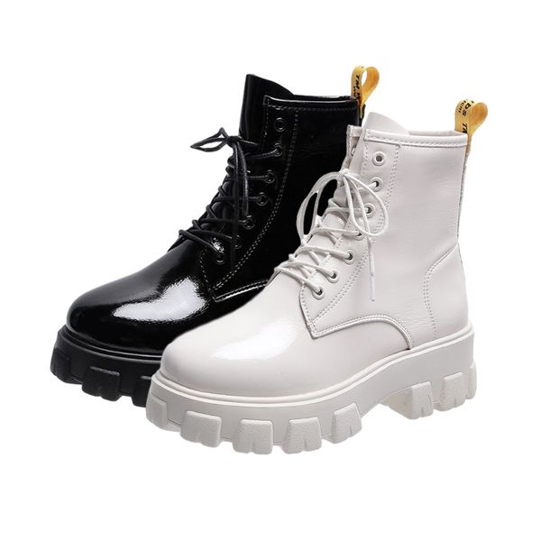 2020 autumn boots for woman fashion black leather shoes women thick bottom mid upper boot female casual motorcycle boots
2020 autumn boots for woman fashion black leather shoes women thick bottom mid upper boot female casual motorcycle boots