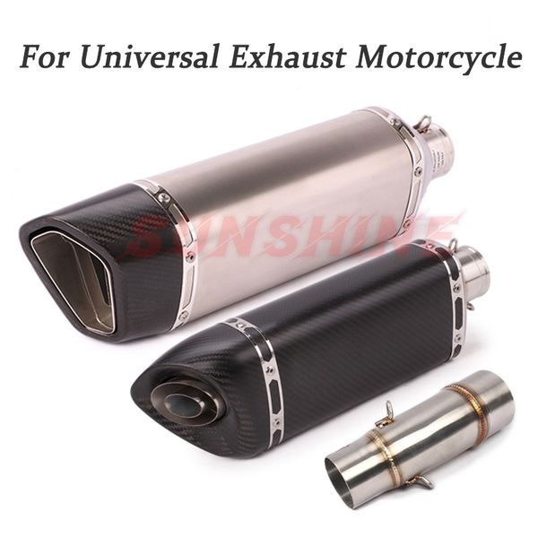 universal escape moto exhaust pitbike motorcycle slip on muffler mid pipe adapter carbon fiber for ninja400 z400 z 400 2020-2020
universal escape moto exhaust pitbike motorcycle slip on muffler mid pipe adapter carbon fiber for ninja400 z400 z 400 2020-2020