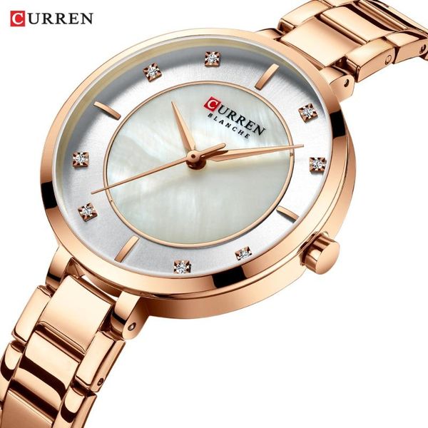 curren ladies watches fashion elegant quartz watch women dress wristwatch with rhinestone set dial rose gold steel band clock, Slivery;brown
curren ladies watches fashion elegant quartz watch women dress wristwatch with rhinestone set dial rose gold steel band clock, Slivery;brown
