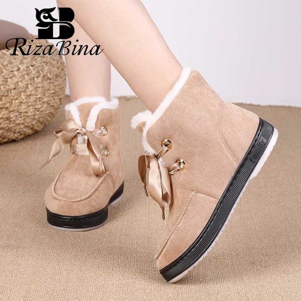 rizabina size 37-44 women snow boots warm fur flats winter shoes woman lace up plush ankle boot casual daily lady footwear, Black
rizabina size 37-44 women snow boots warm fur flats winter shoes woman lace up plush ankle boot casual daily lady footwear, Black