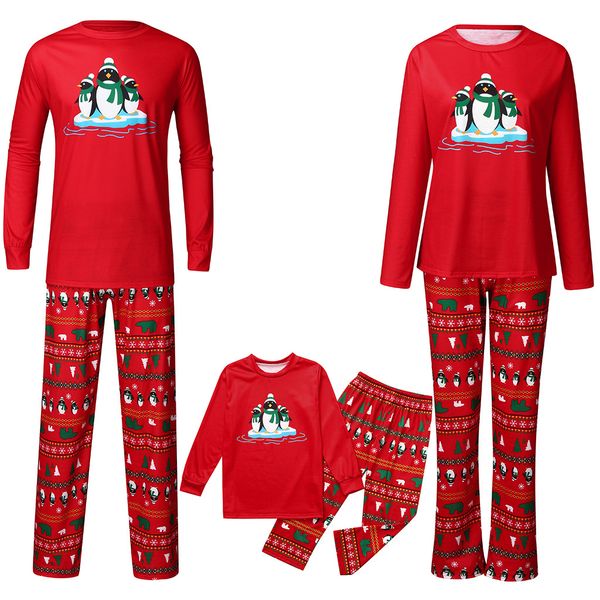 2020 wind christmas suit parent-child matching outfit penguin print round neck long sleeve leisure christmas suit familly pajamas, Blue
2020 wind christmas suit parent-child matching outfit penguin print round neck long sleeve leisure christmas suit familly pajamas, Blue