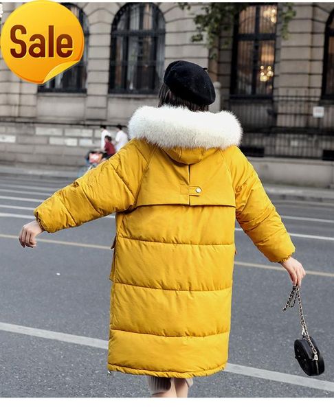 women's down & parkas winter casual women jacket loose fur coat woman mujer outwear veste femme, Black 
women's down & parkas winter casual women jacket loose fur coat woman mujer outwear veste femme, Black