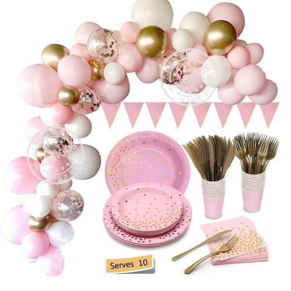 party decoration pink gold dot disposable tableware decorations balloons garland arch kit baby shower birthday supplies
party decoration pink gold dot disposable tableware decorations balloons garland arch kit baby shower birthday supplies