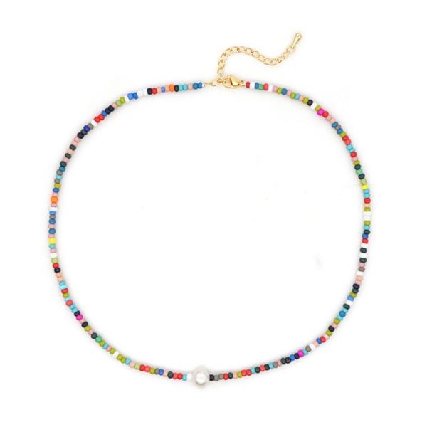 chokers go2boho boho jewelry 2021 necklaces for women rainbow necklace freshwater pearl choker natural perles colorful beads aesthetic, Golden;silver
chokers go2boho boho jewelry 2021 necklaces for women rainbow necklace freshwater pearl choker natural perles colorful beads aesthetic, Golden;silver