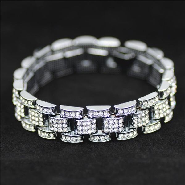 new mens bling bling hip hop bracelet iced out crystal link chain bracelets for men jewelry, Black
new mens bling bling hip hop bracelet iced out crystal link chain bracelets for men jewelry, Black