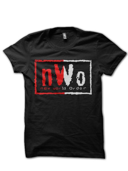 nwo black half sleeve t shirt