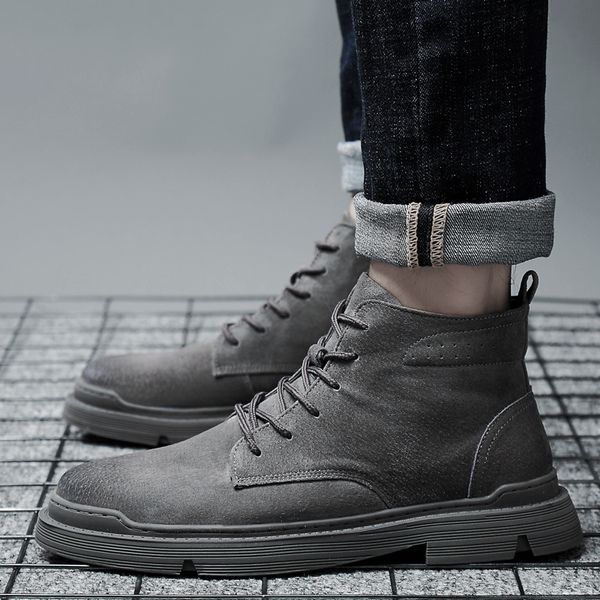 men shoes ankle boots for boots plush warm men snow shoes suede leather sneakers winter n5, Black
men shoes ankle boots for boots plush warm men snow shoes suede leather sneakers winter n5, Black