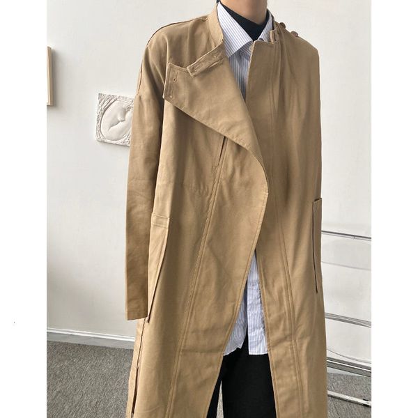 men's trench coats 2021 autumn and winter youth solid color cold wind niche asymmetric windbreaker fashion casual long top, Tan;black
men's trench coats 2021 autumn and winter youth solid color cold wind niche asymmetric windbreaker fashion casual long top, Tan;black