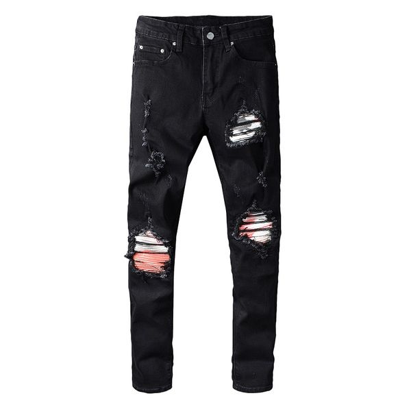 mens ripped slim fit jeans fashion patchwork washed motocycle denim pants panelled hip hop biker trousers pn657, Blue
mens ripped slim fit jeans fashion patchwork washed motocycle denim pants panelled hip hop biker trousers pn657, Blue