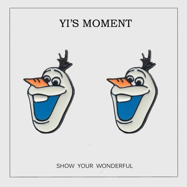 birthday gift enamel stud earrings animal snowman earring for women, Golden;silver
birthday gift enamel stud earrings animal snowman earring for women, Golden;silver
