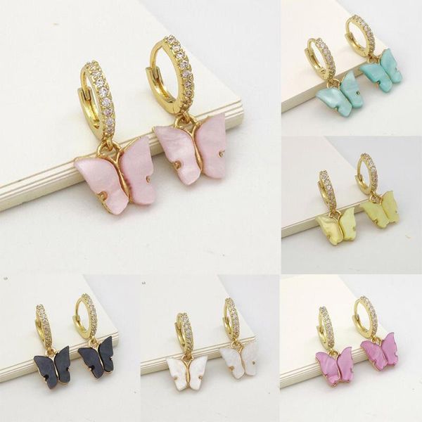 woman fashion crystal earrings acrylic butterfly pendant small hoop earrings luxury jewelry zircon for women jewelry, Golden;silver
woman fashion crystal earrings acrylic butterfly pendant small hoop earrings luxury jewelry zircon for women jewelry, Golden;silver