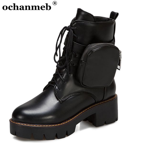 new chic pocket boots women's lace up army tactical boots plus size 43 ladies chunky heeled platforms motorcycle 33 winter, Black
new chic pocket boots women's lace up army tactical boots plus size 43 ladies chunky heeled platforms motorcycle 33 winter, Black