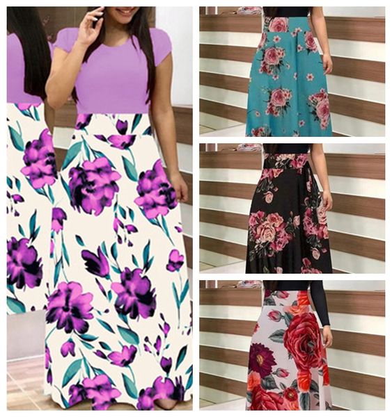 spot trend dresses european american style flower print color sleeve casual round neck long short women, Black;gray
spot trend dresses european american style flower print color sleeve casual round neck long short women, Black;gray