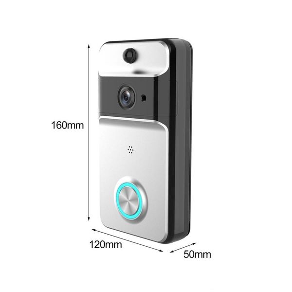 ip53 waterproof wireless door bell wi-fi video doorbell security camera ir night vision battery including support tf 1pc/lot 
ip53 waterproof wireless door bell wi-fi video doorbell security camera ir night vision battery including support tf 1pc/lot
