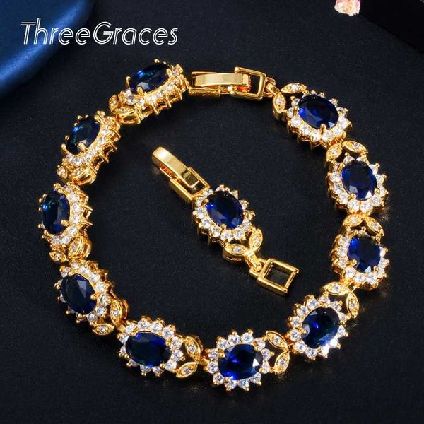 charm bracelets threegraces charming dubai gold royal blue oval cz stone crystal flower link chain bangle for women jewelry gift br115, Golden;silver
charm bracelets threegraces charming dubai gold royal blue oval cz stone crystal flower link chain bangle for women jewelry gift br115, Golden;silver