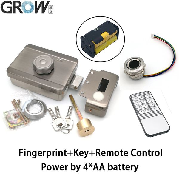 smart lock grow s903 electric motor with fingerprint key remote control power by battery household iron gate door access
smart lock grow s903 electric motor with fingerprint key remote control power by battery household iron gate door access