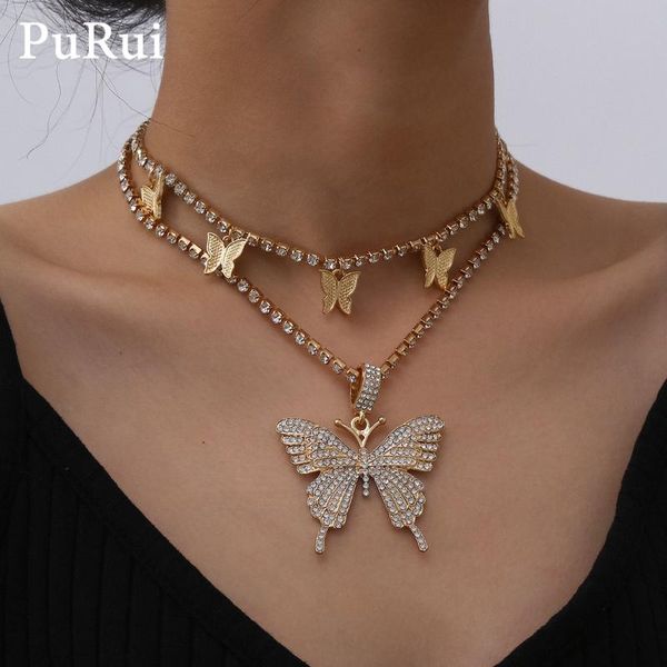 purui luxury crystal butterfly pedant choker necklace for women bohemia rhinestone chain cute butterfly tassel necklace collar, Silver
purui luxury crystal butterfly pedant choker necklace for women bohemia rhinestone chain cute butterfly tassel necklace collar, Silver