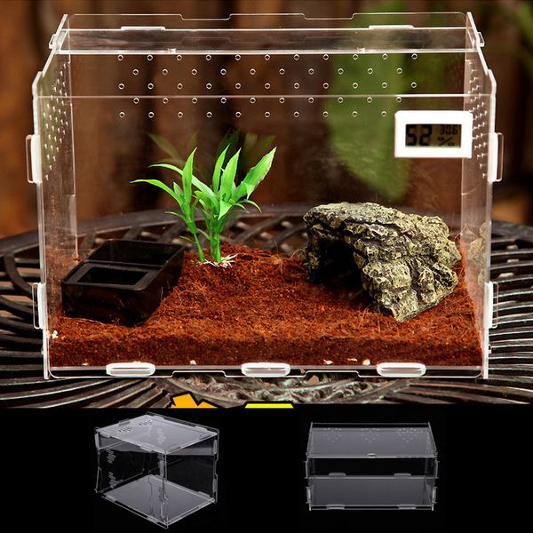 2x reptile box прозрачный террариум обитания рептилий штриховка контейнер прочный feeding box для gecko snake
2x reptile box прозрачный террариум обитания рептилий штриховка контейнер прочный feeding box для gecko snake