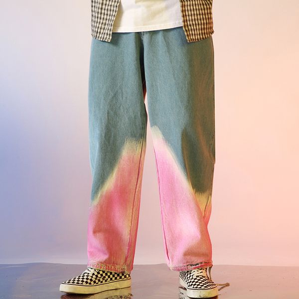 men's jeans men hip hop dyeing contrast color denim cargo pants harajuku streetwear 2021 autumn casual fashion trousers cowboy clothe, Blue
men's jeans men hip hop dyeing contrast color denim cargo pants harajuku streetwear 2021 autumn casual fashion trousers cowboy clothe, Blue