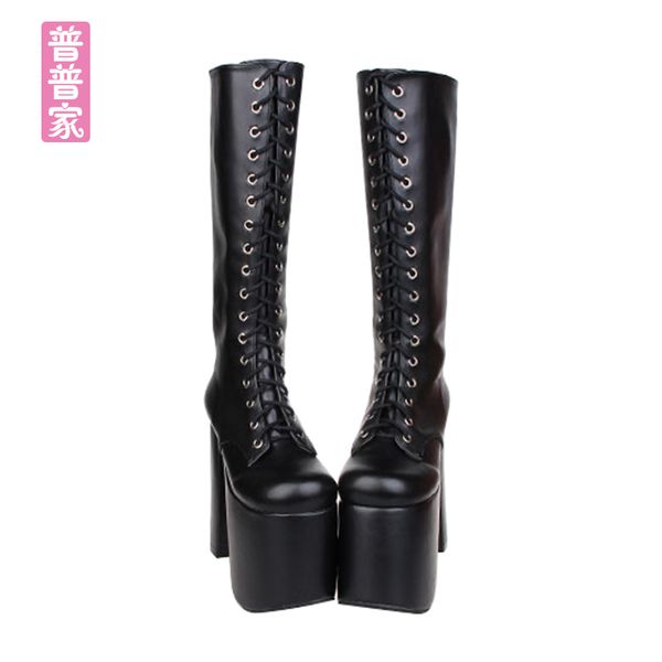 princess sweet lolita shoes summer and spring round head tied with super high heel and boots fashion women boots pu6011, Black
princess sweet lolita shoes summer and spring round head tied with super high heel and boots fashion women boots pu6011, Black