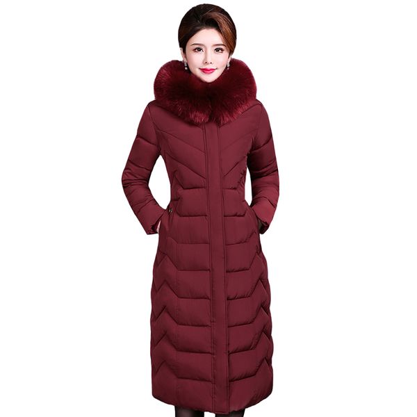 women's down & parkas plus size 6xl winter coat women long hooded fur collar warm thicken casual jacket cotton padded ourwear, Black
women's down & parkas plus size 6xl winter coat women long hooded fur collar warm thicken casual jacket cotton padded ourwear, Black