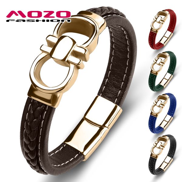 2020 new punk men bracelet genuine leather stainless steel charm bracelet women fashion jewelry bangles brown, Red;blue
2020 new punk men bracelet genuine leather stainless steel charm bracelet women fashion jewelry bangles brown, Red;blue