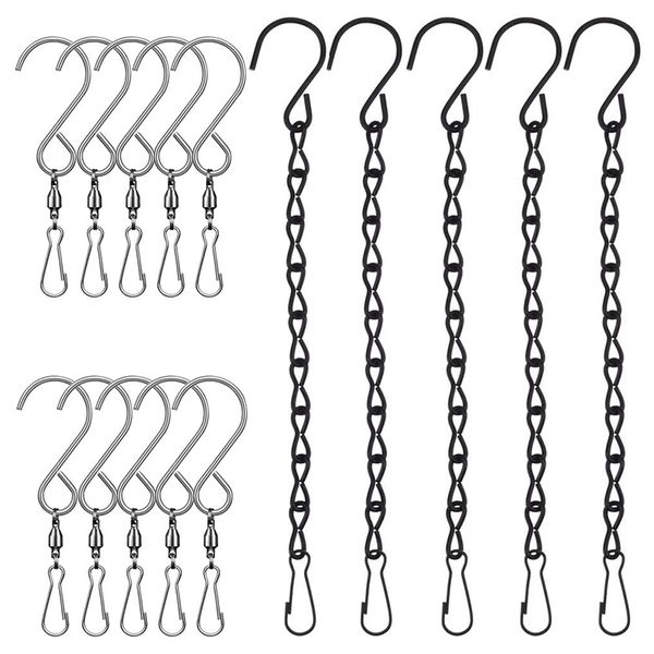 botique-10pcs swivel hooks clips for wind spinners wind chimes 5pcs hanging chains for bird feeders billboard chalkboard planter
botique-10pcs swivel hooks clips for wind spinners wind chimes 5pcs hanging chains for bird feeders billboard chalkboard planter