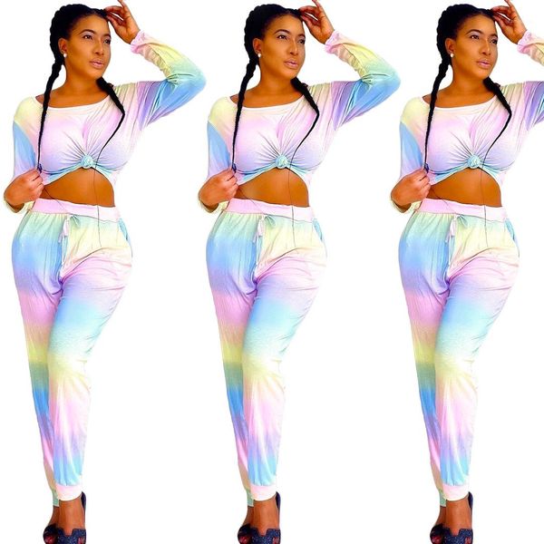 loose long sleeve tshirt and elastic band trousers famale casual sleep clothing womens tie dye pajamas set home, Black;red
loose long sleeve tshirt and elastic band trousers famale casual sleep clothing womens tie dye pajamas set home, Black;red