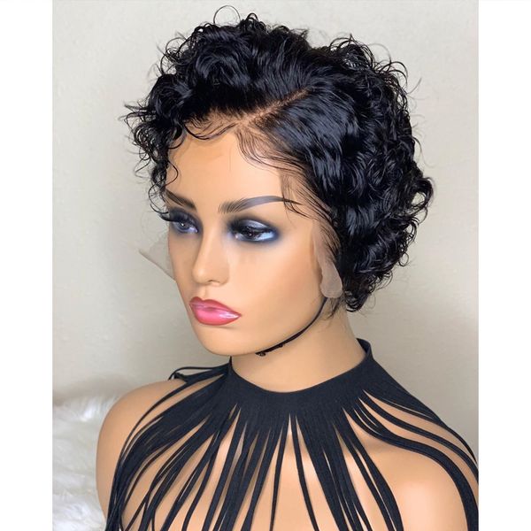 lace wigs pixie cut wig preplucked bob front short curly 13x4 human hair glueless brazilian remy, Black;brown
lace wigs pixie cut wig preplucked bob front short curly 13x4 human hair glueless brazilian remy, Black;brown