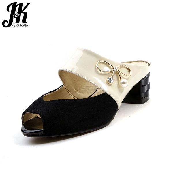 jk high heels women summer slippers peep toe slides shoes strange style crystal footwear fashion stitching mules ladies shoes, Black
jk high heels women summer slippers peep toe slides shoes strange style crystal footwear fashion stitching mules ladies shoes, Black