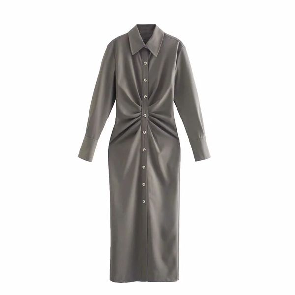 2020 vintage designer casual clothing a line long sleeve quarter new women's dresses the new fall women's pleated blouse-style dre, Black;gray
2020 vintage designer casual clothing a line long sleeve quarter new women's dresses the new fall women's pleated blouse-style dre, Black;gray