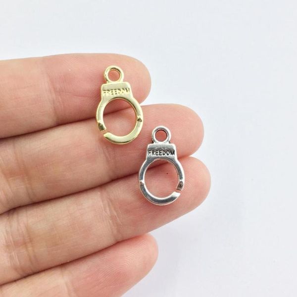 charms eruifa 20pcs 10*12mm mini handcuffs gold/silver plated zinc alloy pendant jewelry diy necklace bracelet earrings 2 colors, Bronze;silver
charms eruifa 20pcs 10*12mm mini handcuffs gold/silver plated zinc alloy pendant jewelry diy necklace bracelet earrings 2 colors, Bronze;silver