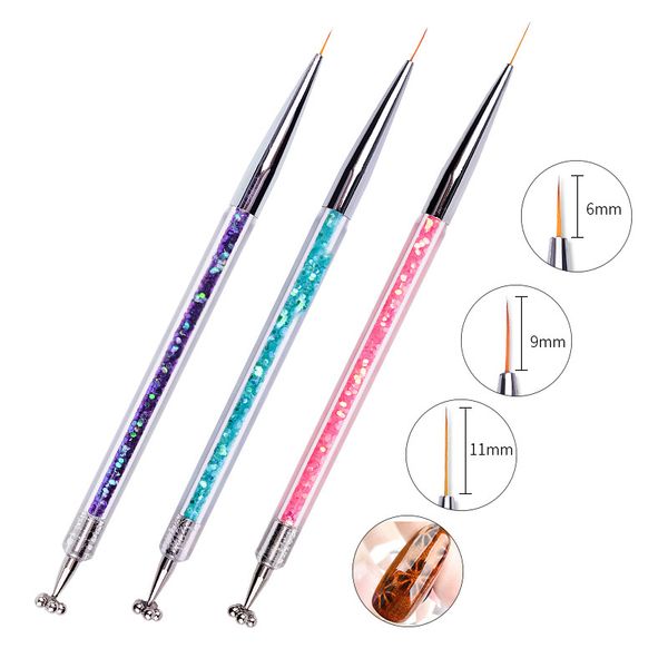 nail brushes art uv gel painting grid stripe line draw brush nylon hair pen for gradient manicure diy liner tool, Yellow
nail brushes art uv gel painting grid stripe line draw brush nylon hair pen for gradient manicure diy liner tool, Yellow