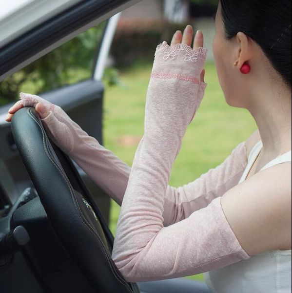 women' spring summer lace patchwork cotton glove female summer fingerless sunscreen long driving glove 55cm r1453, Blue;gray
women' spring summer lace patchwork cotton glove female summer fingerless sunscreen long driving glove 55cm r1453, Blue;gray
