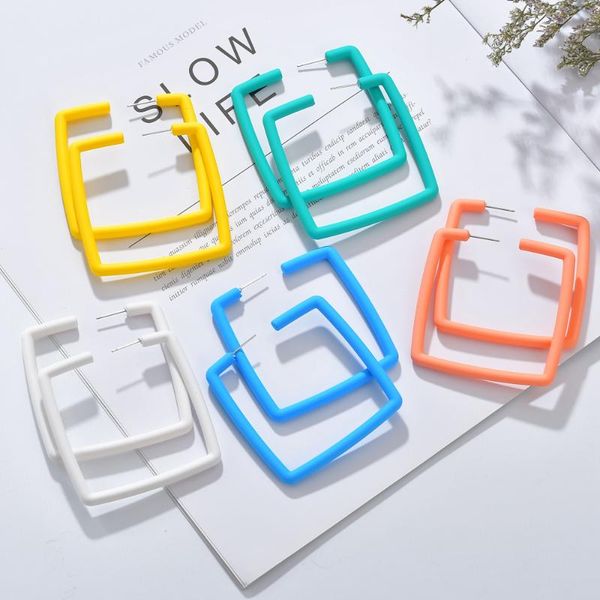 2020 korean fashion women jewelry colorful acrylic square hoop earrings for girls rubber paint earrings funny jewelry brinocs, Golden;silver
2020 korean fashion women jewelry colorful acrylic square hoop earrings for girls rubber paint earrings funny jewelry brinocs, Golden;silver