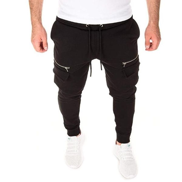 men autumn outfit, solid-color drawstring tie elastic-waist spots pants with zipper slit legs for boys, Black
men autumn outfit, solid-color drawstring tie elastic-waist spots pants with zipper slit legs for boys, Black