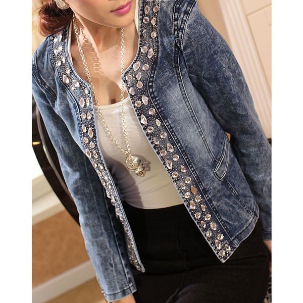 denim jackets for women rhinestone paillette woman coats blaser vintage water-wash casual lady jeans cardigan jaqueta feminina, Black;brown
denim jackets for women rhinestone paillette woman coats blaser vintage water-wash casual lady jeans cardigan jaqueta feminina, Black;brown