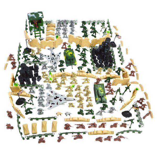 250 pieces army men soldier figures playset with tanks planes flags & more accessories diy wwii league of nations army base model toy
250 pieces army men soldier figures playset with tanks planes flags & more accessories diy wwii league of nations army base model toy