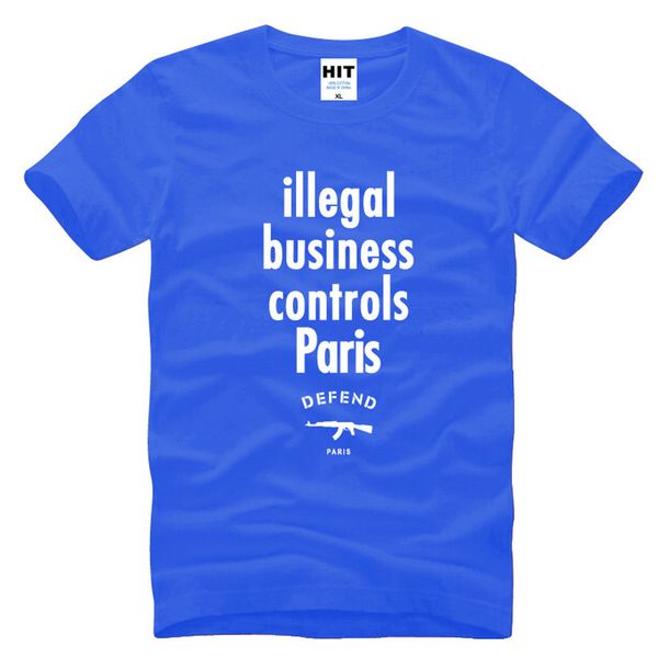 illegal business controls paris creative letter printed men's t-shirt t shirt men 2016 new short sleeve cotton casual tee
illegal business controls paris creative letter printed men's t-shirt t shirt men 2016 new short sleeve cotton casual tee