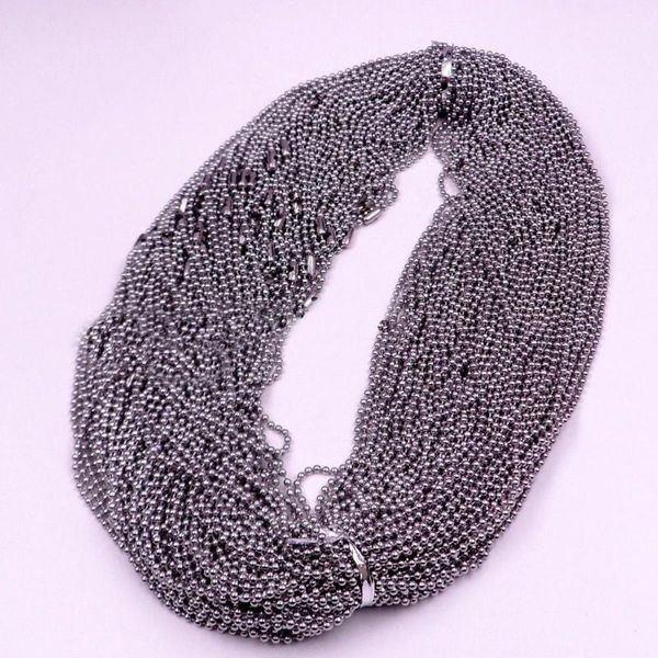 chains 10pcs/lot stainless steel round bead necklace 16"-40 bulk pendant ball diy jewelry findings for women men, Silver
chains 10pcs/lot stainless steel round bead necklace 16"-40 bulk pendant ball diy jewelry findings for women men, Silver