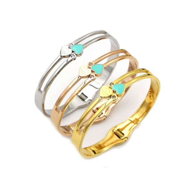 bangle luxury jewelry pulseira stainless steel bracelet & gold color heart love tag for women, Black
bangle luxury jewelry pulseira stainless steel bracelet & gold color heart love tag for women, Black