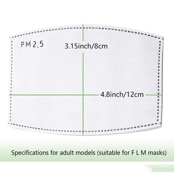 pm2.5 filter pad for mask anti haze mask pad replaceable filter-slice 5layers non-woven activated carbon filter face mask gasket mma3435
pm2.5 filter pad for mask anti haze mask pad replaceable filter-slice 5layers non-woven activated carbon filter face mask gasket mma3435